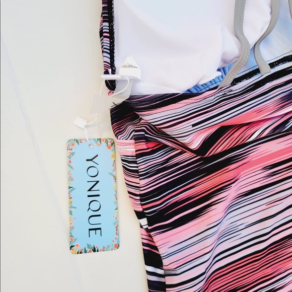 Yonique Strappy Tankini Swimsuits for Women with Shorts Size XL - Picture 8 of 9